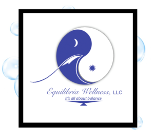 Equilibria Wellness Logo: Thirsty Fish Graphic Design