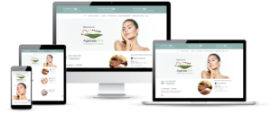 Image of AgeLess SPA website that is responsive designed by Thirsty Fish